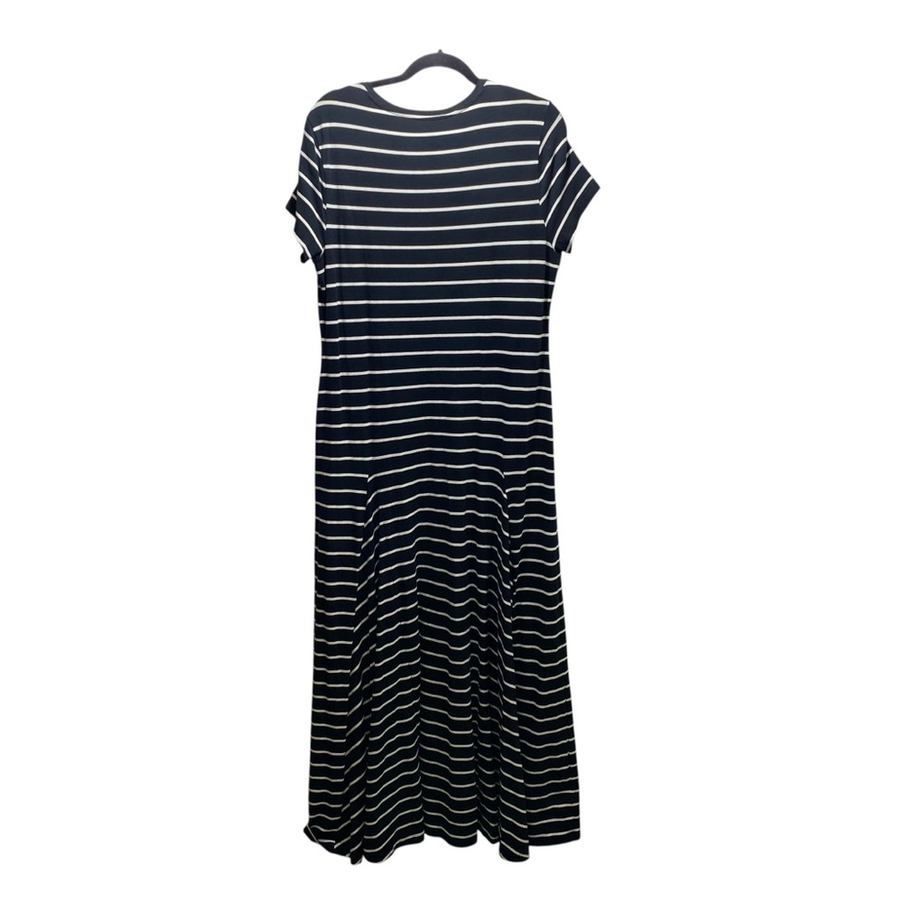 Ralph Lauren Black and White Striped Maxi Dress - Picture 3 of 9